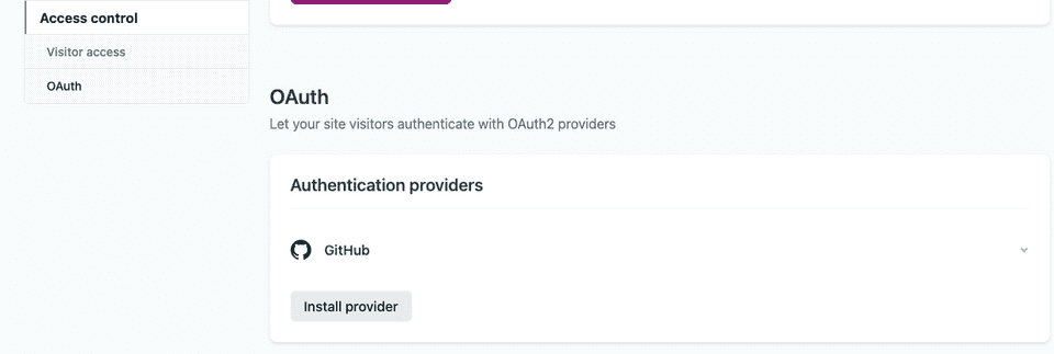 auth provider